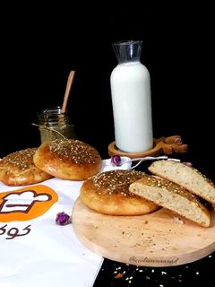 عکسی از دستور نان زعتر در توستر