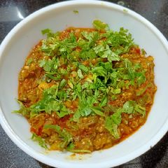 A picture of Baingan Bharta.