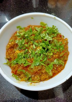 A picture of Baingan Bharta.