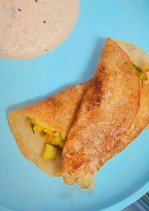 डोसा (dosa recipe in Hindi) रेसिपी मुख्य फोटो