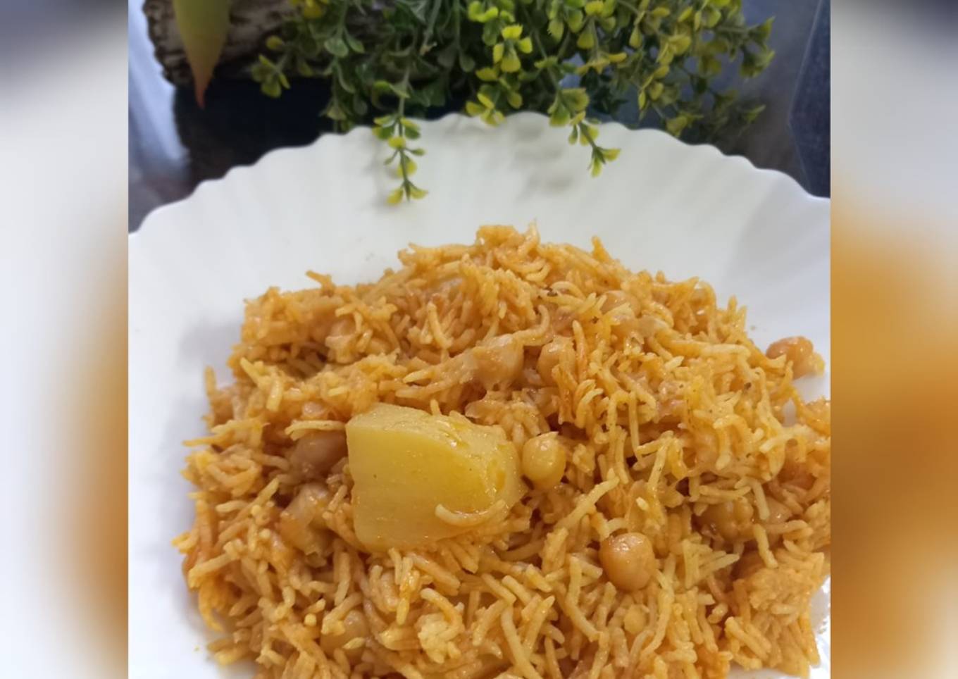 Spicy chana pulao