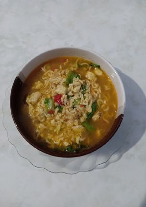 Foto resep Mie Kuah Pedas