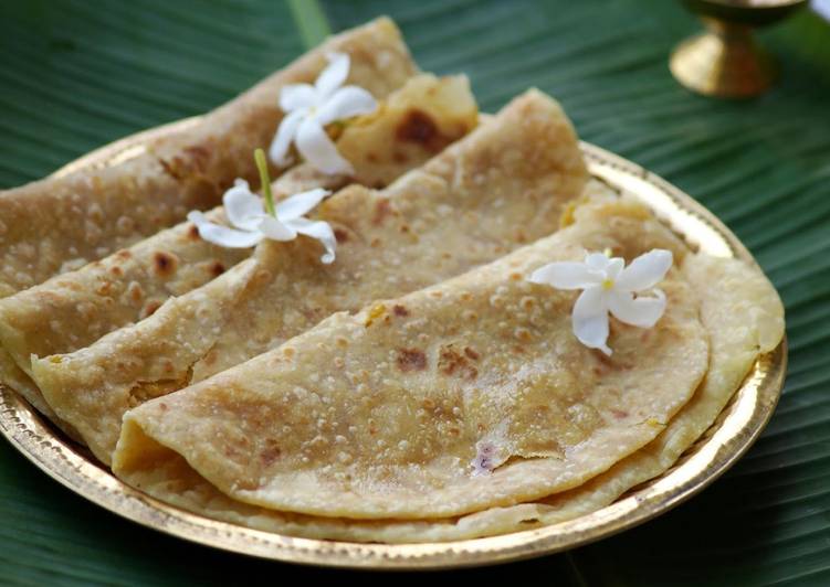 Puran Poli - Stuffed Sweet Indian Bread