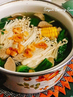 Foto resep Sayur Bening Sawi Jagung