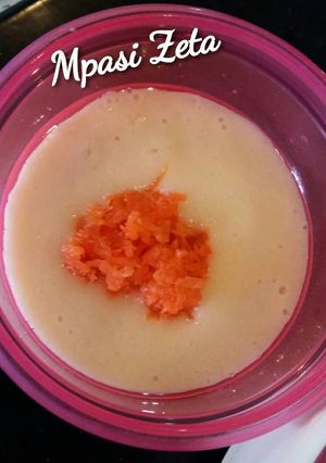 Foto resep MPASI 6+ : Mashed Potato Chicken with Carrot Puree