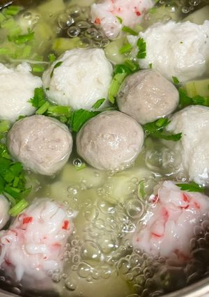 大黃瓜丸子湯 的食譜成品照片