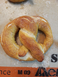 A picture of Homemade Cinnamon Sugar Pretzel.