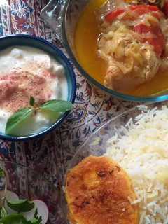 عکسی از دستور پلو مرغ