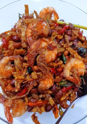 Foto resep Kering Tempe Teri Kacang Udang