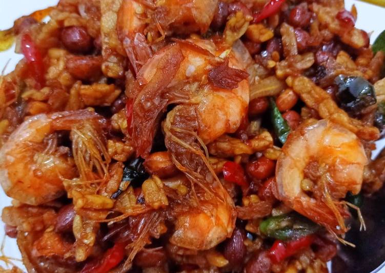 Kering Tempe Teri Kacang Udang