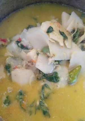 Foto resep Lodeh rebung daun pakis