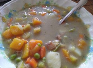 Una foto de Sopa de verduras