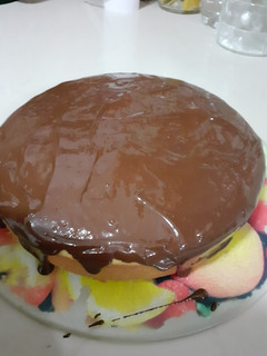 Una foto de Torta de naranja con chocolate Aguila