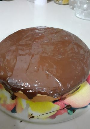 Una foto de Torta de naranja con chocolate Aguila