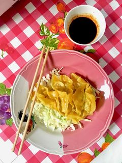 รูปของ เกี๊ยวอกไก่ 🥟 #เย็นนี้ผอมแน่ #เมนูลดความอ้วน