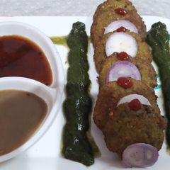 A picture of Hariyali kabab.