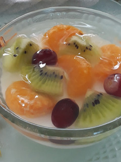 Foto resep Puding susu topping buah