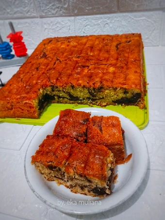 Cara Mudah Membikin Resep Bolu Pisang Marmer yang Lezat Sekali Anti Ribet, Mantap