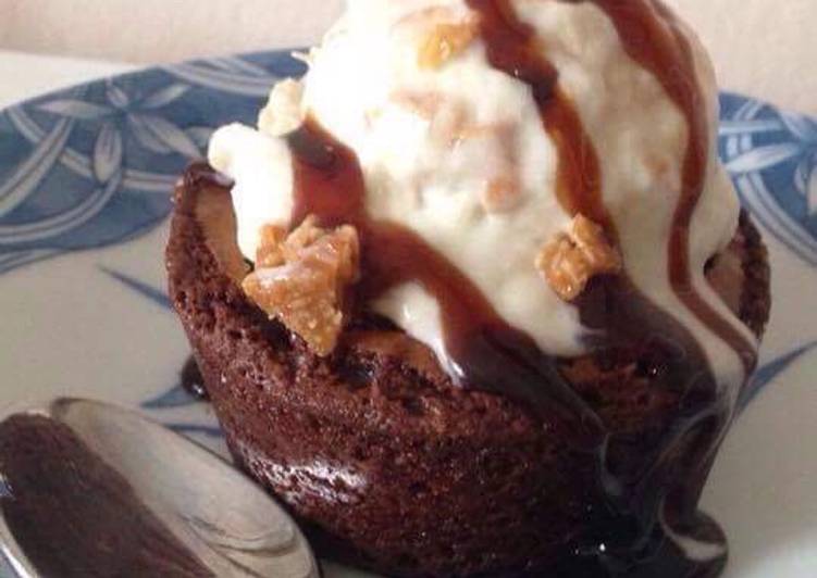 Cestini brownie con gelato