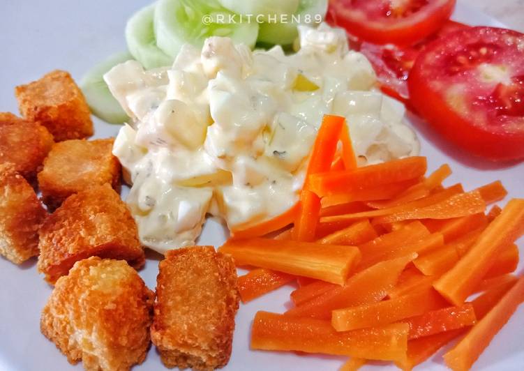 Resep Potato Salad aka Salad Kentang Menggugah Selera