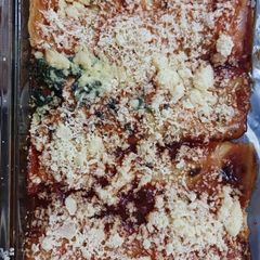 A picture of Spinach and Mushroom Enchiladas.