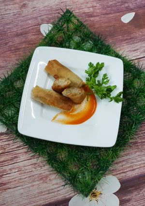 Hình của món Chả giò cá thát lát.