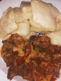 A picture of Gizzard cabbage sauce.