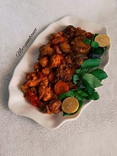 عکسی از دستور خوراک سبزیجات و مرغ