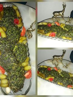 عکسی از دستور دیزاین کوکو سبزی جان 👌😋👩‍🍳