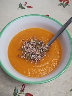 Una foto de Crema de calabaza