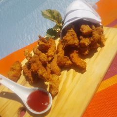 A picture of Crispy chicken fingers.