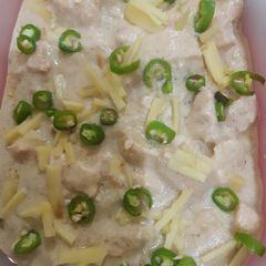 White chicken karahi A picture of White chicken karahi.