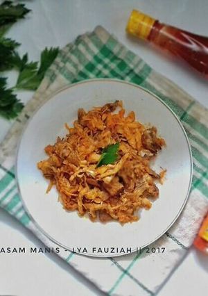 Foto resep Ayam Suwir Asam Manis Simple bahan ala elfa
