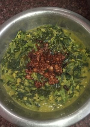 அரைக்கீரை கூட்டு (Araikeerai kootu recipe in tamil) செய்முறை முக்கிய புகைப்படம்