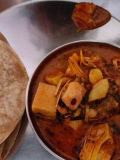 फणसाची ग्रेव्ही भाजी (Fansachi Gravy Bhaji Recipe In Marathi) रेसिपी चे मुख्य फोटो