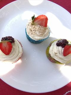 Una foto de Muffins de manzana y canela