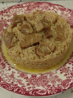 Una foto de Secreto ibérico con arroz