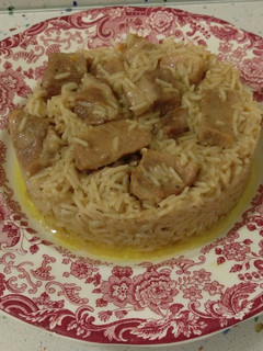 Una foto de Secreto ibérico con arroz