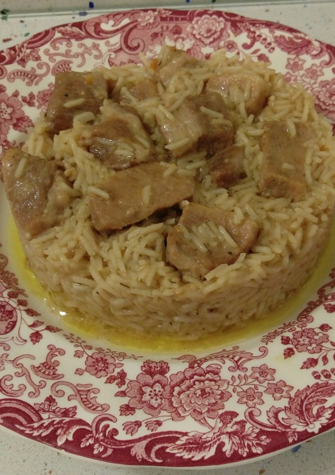 Una foto de Secreto ibérico con arroz