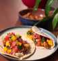 Simple Way Make Recipe Honey chicken and brown rice tacos with a mango salsa that is Perfect, Really Delicious}