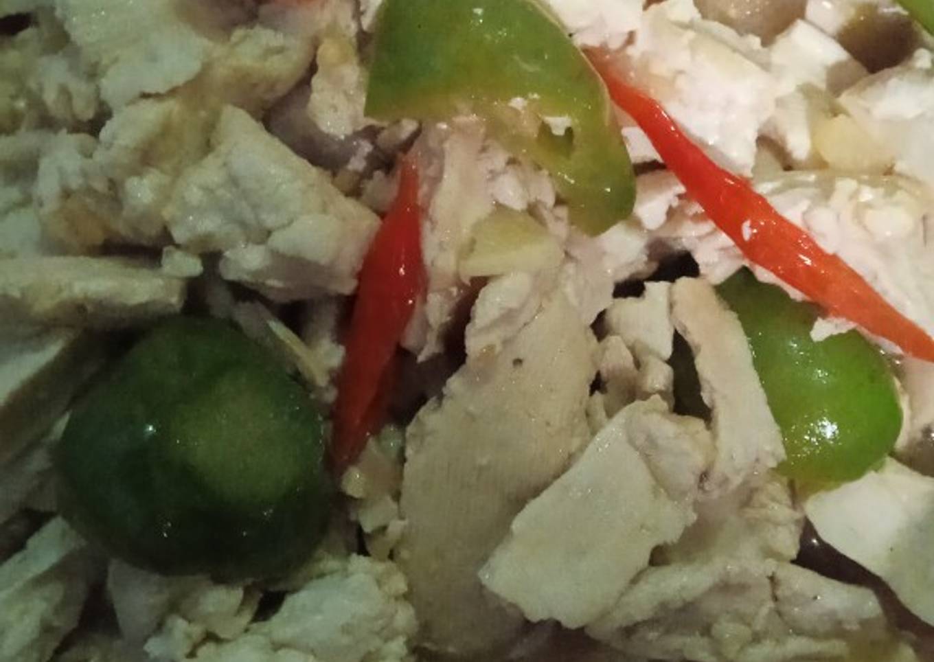 Tumis Tahu Cabe gendot