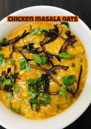 A picture of Chicken Masala Oats.