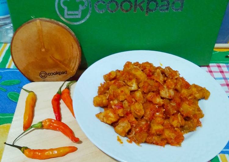 Langkah Mudah untuk Menyiapkan Tempe teri sambel mercon, Lezat Sekali