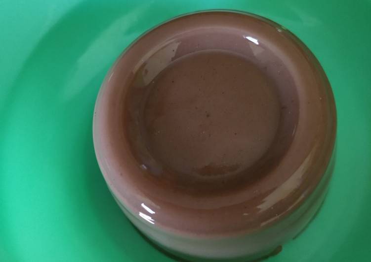 Puding coklat praktis