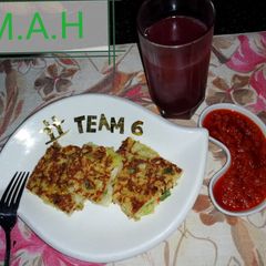 A picture of Cabbage-egg dinner.