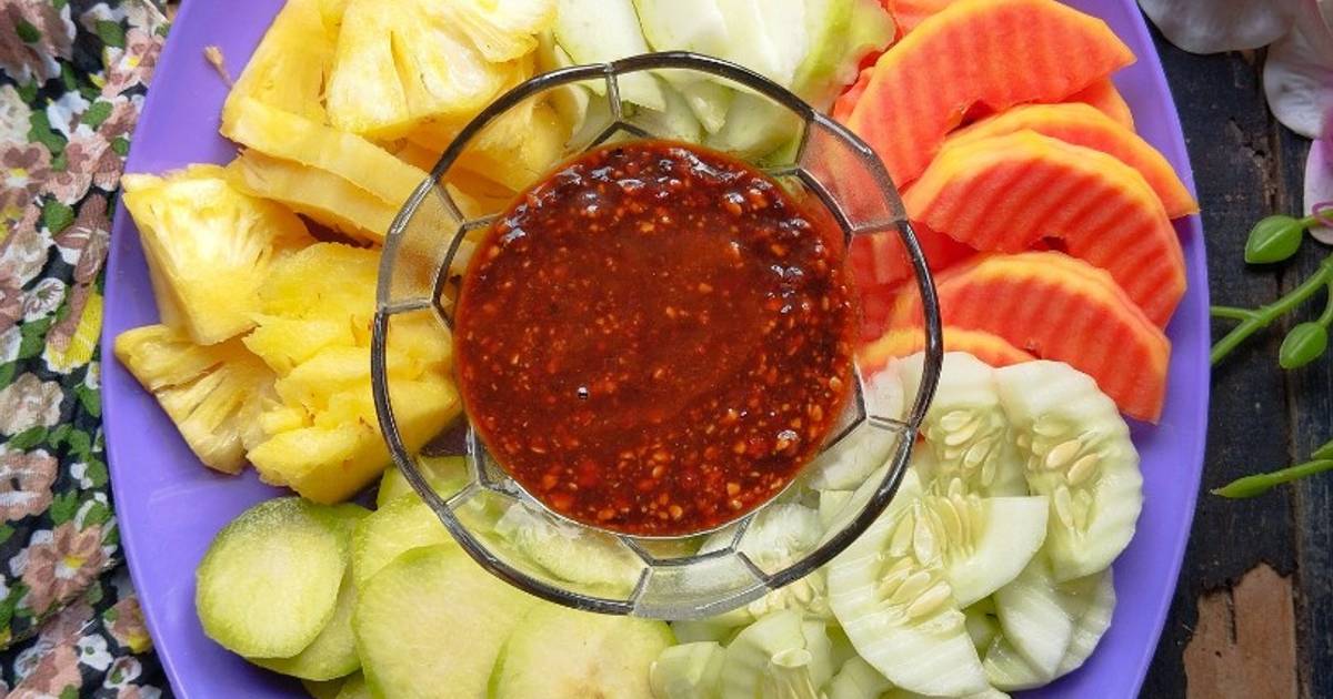 238 Resep Sambal Rujak Buah Enak Dan Mudah Cookpad