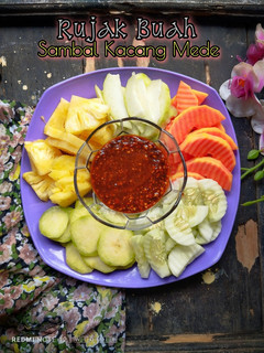 Foto resep Rujak Buah Sambal Kacang Mede