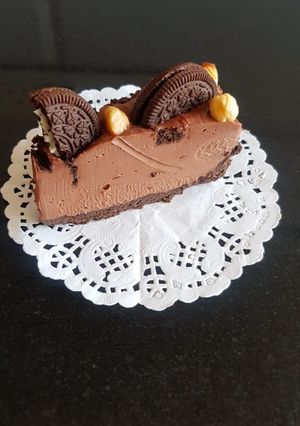 A picture of Nutella Chocolate Cheesecake.