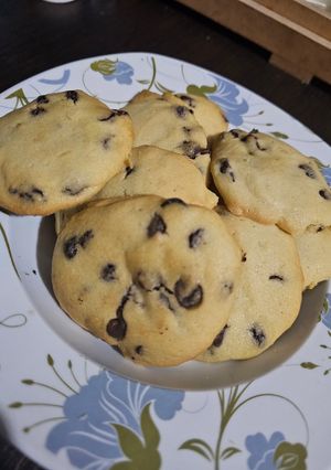 Una foto de Cookies de harina de almendra y chips