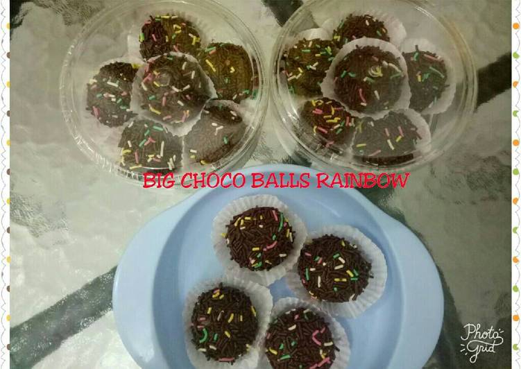 Langkah Mudah untuk Menyiapkan Bola-bola coklat warna warni yang Lezat